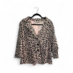 Linea by Louis Dell'Olio Leopard Print Blazer